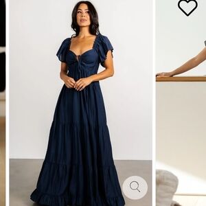 Baltic Born Agatha Navy Maxi Dress Size S